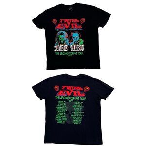 Rob Zombie & Marilyn Manson Twins Of Evil Shirt Mens XL Second Coming Tour 2018